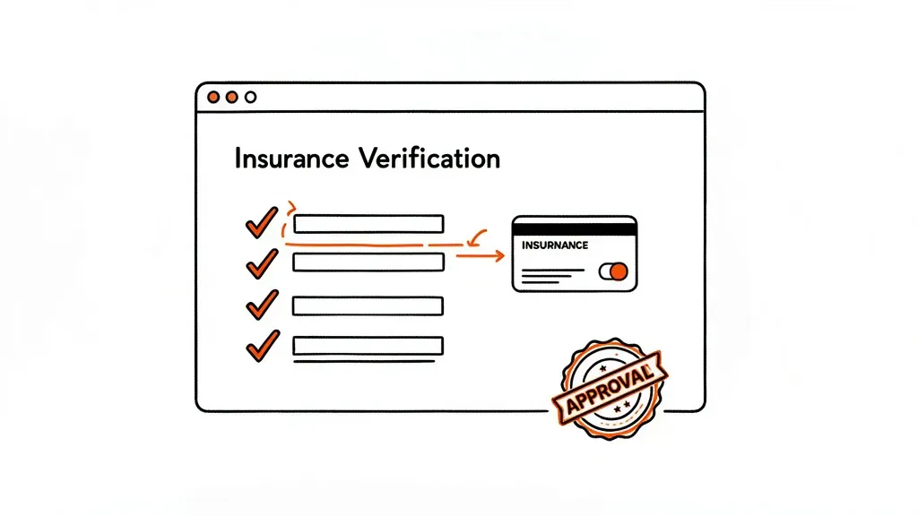 Castor browser automation verifying insurance eligibility at urgent care check-in