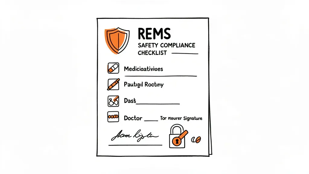 REMS compliance documentation checklist for oncology medications