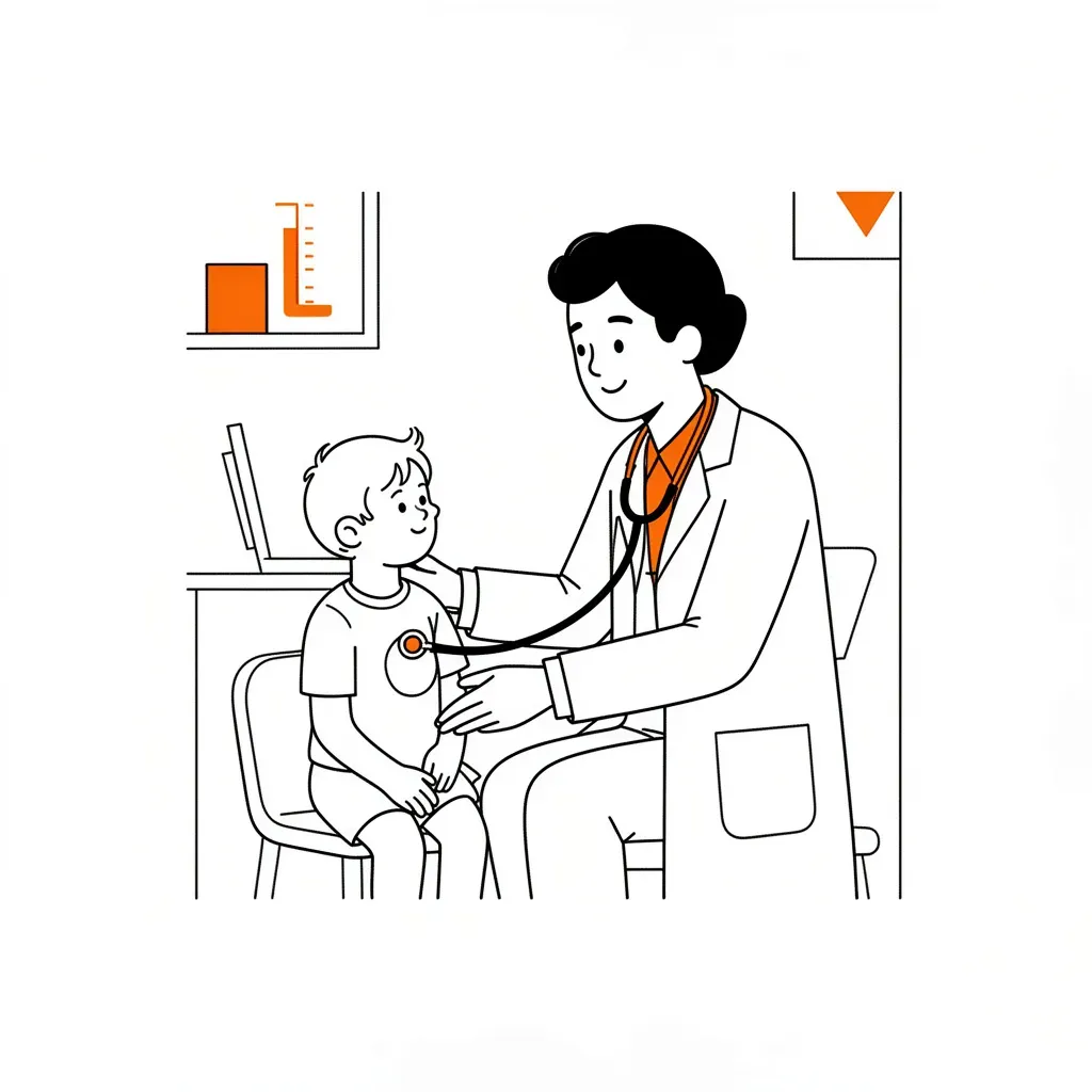 Castor offline AI agent managing well-child visit documentation and immunization records in a pediatric clinic