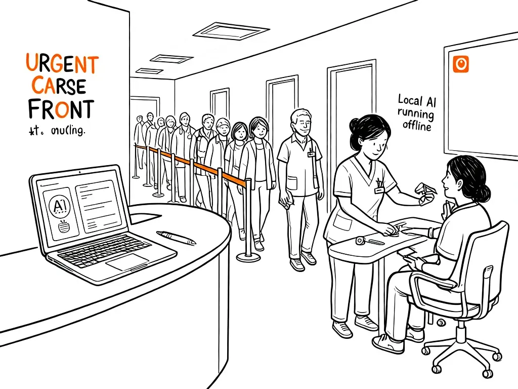Castor for Urgent Care Clinics: Offline AI That Handles Walk-In Volume Without Cloud Downtime